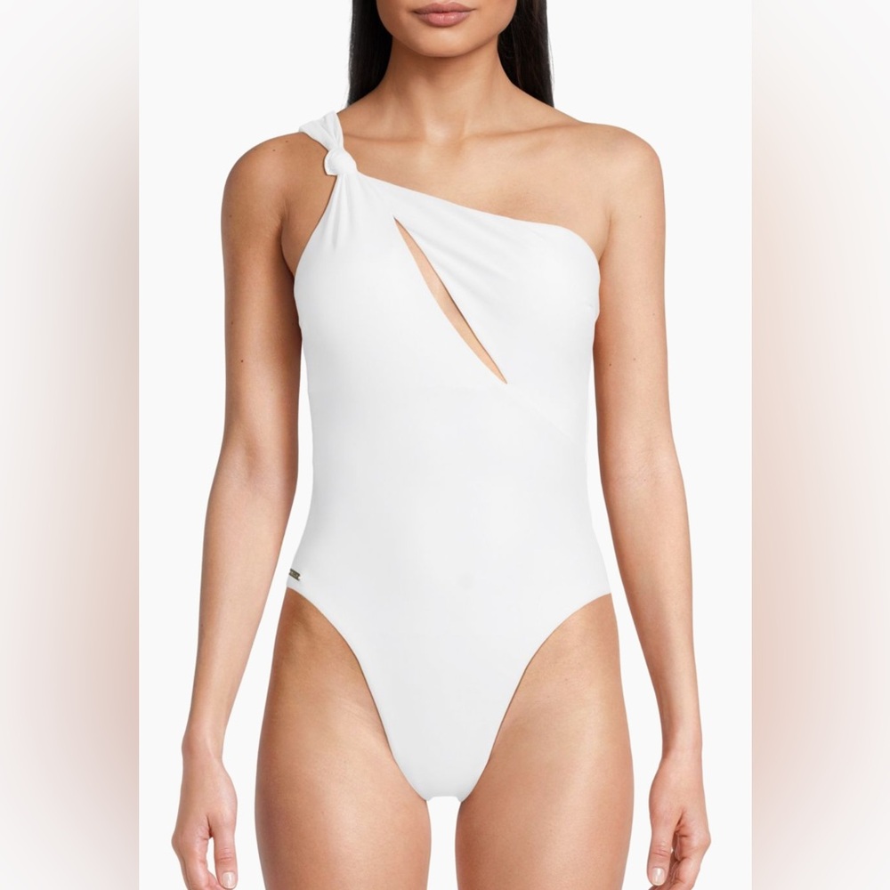 ‼️SOLD‼️NWT Milly Cabana One-Shoulder One-Piece Swimsuit Small